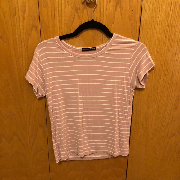 Brandy Melville Striped Pink Top - Picture 1 of 4